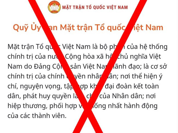 Nhiều trang giả mạo MTTQ Việt Nam để huy động tiền ủng hộ đồng bào bị bão lũ