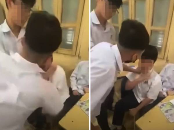 Nam sinh lớp 10 bị bạn đánh dã man ngay trên lớp học