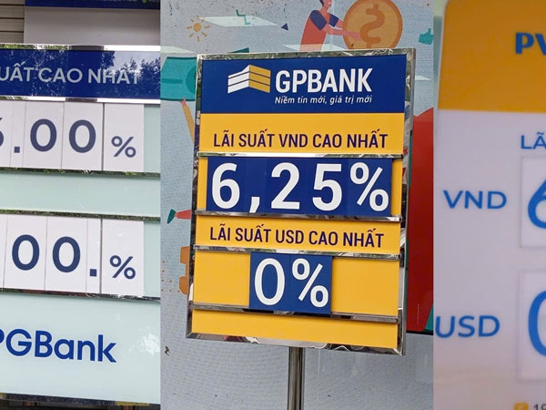 Lãi suất huy động 'âm thầm' leo lên mức cao nhất 6,25%/năm