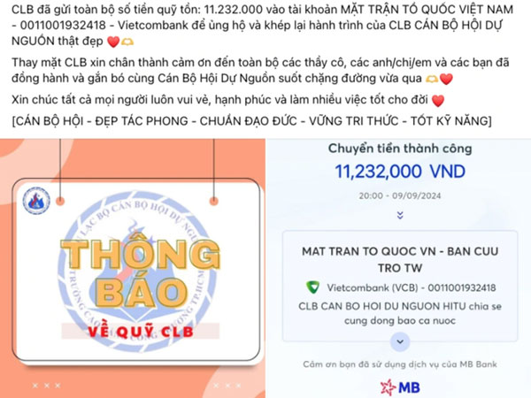 Thành viên một CLB rút ruột 90% tiền ủng hộ lũ lụt, bị lộ sau khi 'check var': Xin mọi người bỏ qua