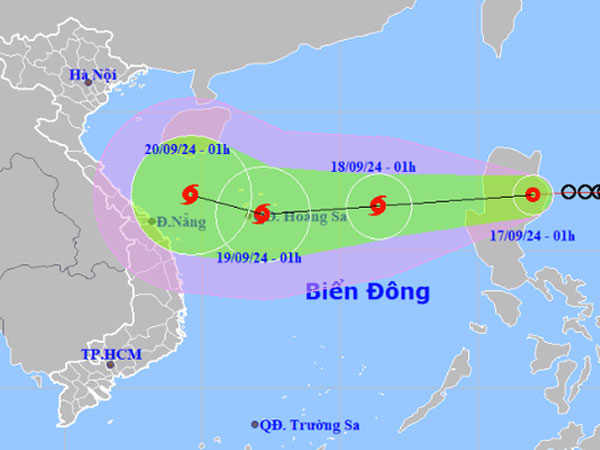 Áp thấp nhiệt đới có vị trí hình thành giống bão số 3 Yagi, miền Bắc hay miền Trung sẽ bị ảnh hưởng khi hình thành bão?