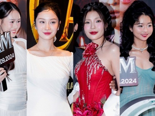Thảm đỏ hot nhất hôm nay: Jun Vũ đẹp tựa nàng thơ, một cặp vợ chồng 'dính như sam' đập tan tin đồn ly hôn