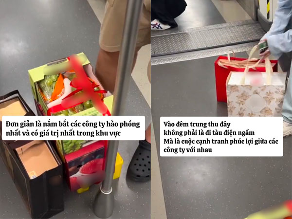Đi tàu điện ngầm dịp Trung thu, nhìn qua 1 chi tiết là biết ai giỏi ai giàu, kẻ không đủ đẳng cấp đành chọn đi taxi cho bớt tủi thân