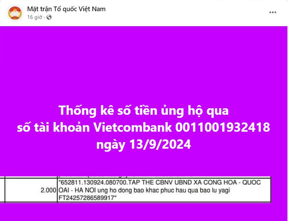 Xôn xao 1 trường học bị tố mời các em ủng hộ đồng bào lũ lụt từ 100.000 đi lên bỏ vào hòm quyên góp, dưới 100.000 thì không cần