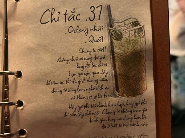 Quán cà phê có menu 'kém duyên' khiến cộng đồng mạng bức xúc: 'Order ly trà tắc 37k bị đánh giá là người nghèo'