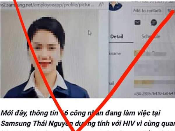 Xử phạt người đăng tin sai về 'nữ công nhân nhiễm HIV' ở Thái Nguyên
