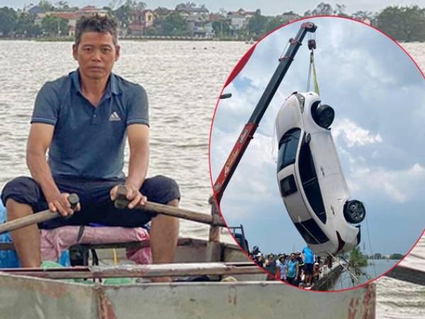 Vợ chồng nghề chài cứu 2 người trong chiếc ô tô bị lũ cuốn giữa đêm ở Hà Nội