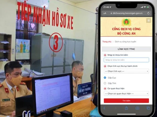 Từ nay người dân có thể hoàn thành thủ tục đăng ký xe ngay tại nhà
