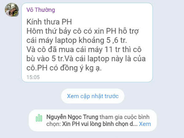 Xin phụ huynh ủng hộ mua laptop bất thành, giáo viên không soạn đề cương ôn tập