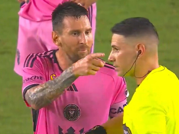 Messi ghi bàn và xúc phạm trọng tài, Inter Miami hòa thất vọng