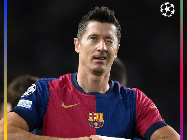 Lewandowski chói sáng, Barca đại thắng ‘5 sao’