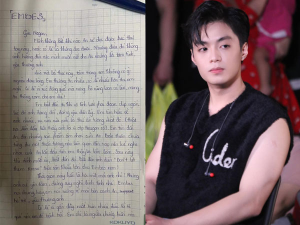 Fan viết thư tay hơn 2 trang giấy gửi đến Negav, netizen ngao ngán: 'Làm bài tập về nhà xong chưa?'