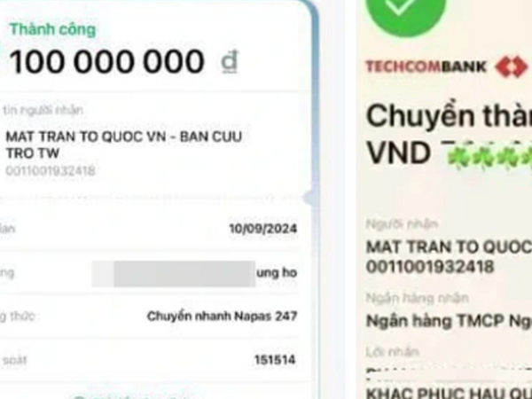 Bộ Công an sẽ giải quyết tố giác hành vi 'phông bạt' biên lai chuyển tiền từ thiện