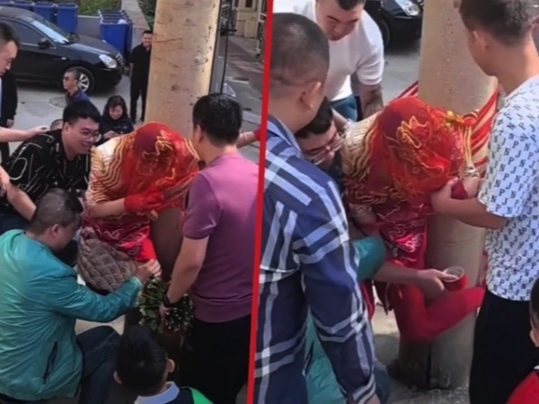 Phẫn nộ cảnh bạn chú rể trói cô dâu vào cột điện để mua vui, chính quyền phải lên tiếng