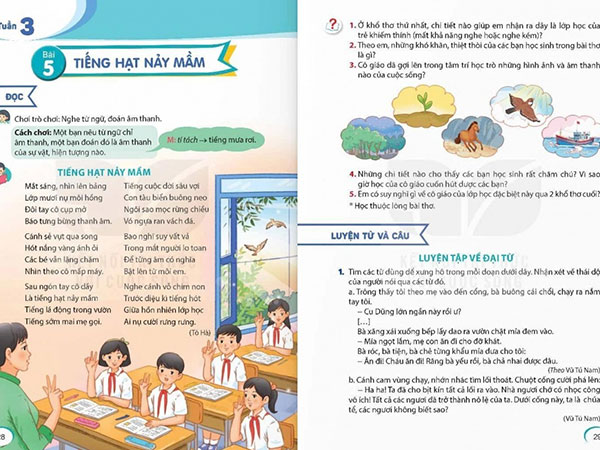 Bài thơ 'Tiếng hạt nảy mầm' hoàn toàn vừa sức với học sinh lớp 5