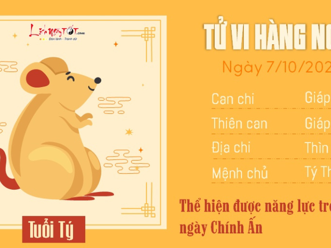 Tử vi thứ 2 ngày 7/10/2024 của 12 con giáp: Tị tươi trẻ, Sửu có tiền