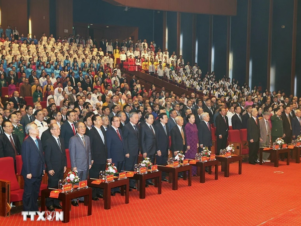 Quang cảnh Lễ kỷ niệm 70 năm Ngày Giải phóng Thủ đô