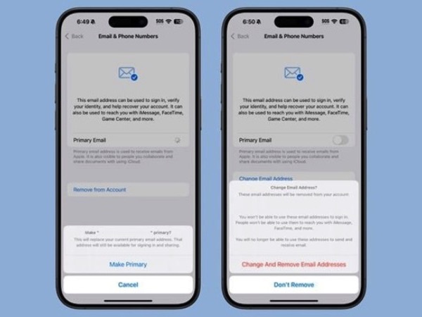 Người dùng iPhone đã có thể thay đổi địa chỉ email của iCloud