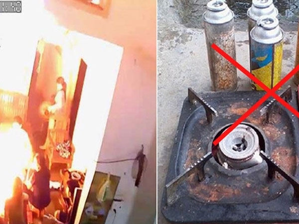 Bật bếp gas, một thai phụ bị bỏng nặng