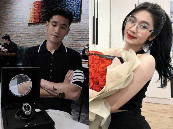 Cầu thủ điển trai nhất nhì U23 Việt Nam tặng đồng hồ hơn 500 triệu cho hotgirl ngân hàng, nhan sắc nàng WAG gây chú ý