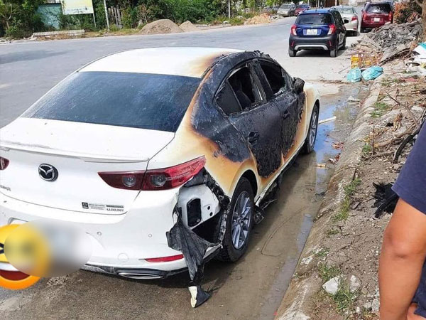 Người đàn ông tâm thần đốt rác làm cháy ô tô đỗ bên đường ở Hải Phòng: Hé lộ con số thiệt hại của chủ xe