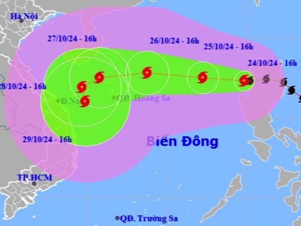Bão Trami có đổ bộ vào đất liền khu vực miền Trung?