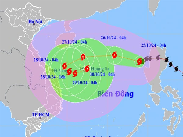 Bão Trà Mi diễn biến rất khó lường, đổi hướng 4 lần trước khi vào Biển Đông: Bộ Công an gửi công điện chủ động ứng phó bão