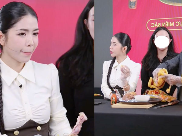 Hằng Du Mục đứng hình khi Quang Linh để lại cho 'chị rọt' phần ngon nhất này trong phiên review sản phẩm thịt gà