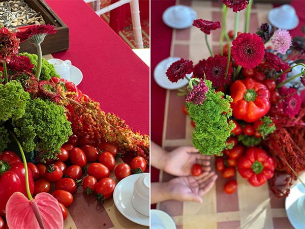 Đám cưới ở Hà Nội gây sốt khi decor bằng cà chua, ớt chuông: 'Số phận' của mớ rau củ sau đó mới thú vị