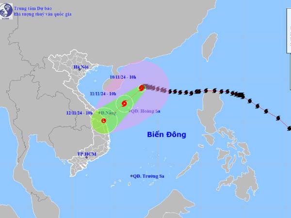 Bão đôi xuất hiện, cơn Toraji đẩy bão số 7 lệch nhiều về phía Nam