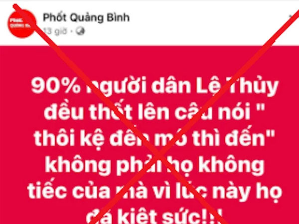 Fanpage 'Phốt Quảng Bình' bất ngờ 'bay màu' khỏi Facebook