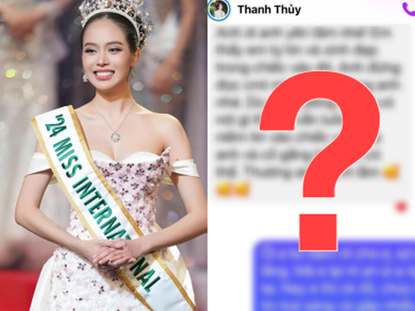 Lộ tin nhắn gây tranh cãi của Thanh Thuỷ về chiếc váy 'sóng gió' trước khi đăng quang Miss International 2024