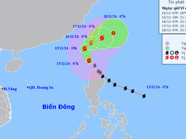 Bão Usagi khả năng vào Biển Đông hôm nay, trở thành bão số 9