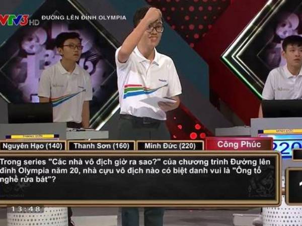 Đây được coi là câu hỏi Olympia có nội dung 'thiếu nghiêm túc' nhất trong suốt lịch sử 25 năm