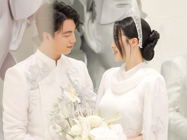 Cặp đôi hot nhất MXH lúc này: Cô dâu cao 1m80 diện áo dài cưới 60 triệu, chú rể 1m90 với visual 'đỉnh chóp', gia thế cả 2 là một ẩn số