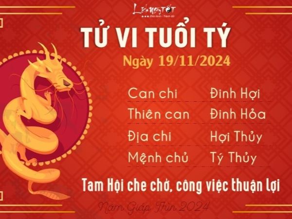 Tử vi 12 con giáp hôm nay - thứ 3 ngày 19/11/2024: Mão ổn định, Tị sa sút