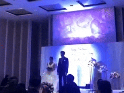Chú rể 'nhá hình' cô dâu ngoại tình ngay tại đám cưới, cả hội trường 'sốc ngang'