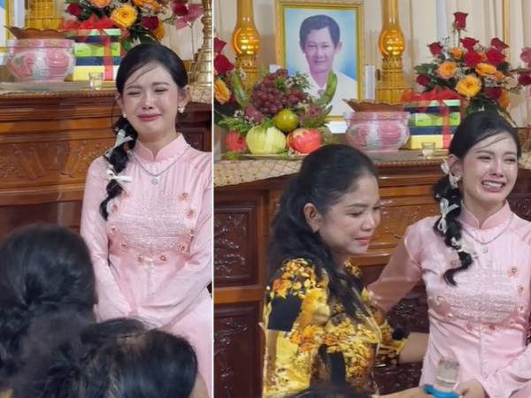Cô dâu Trà Vinh khóc nức nở trong đám cưới, lý do phía sau gây xúc động