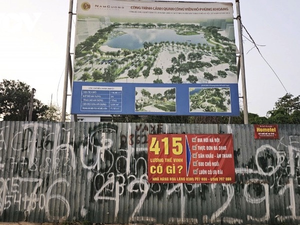 Công viên bị UBND TP. Hà Nội 'gọi' tên, yêu cầu phải xong trước Tết 2025