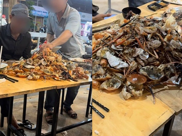 Xôn xao clip 4 vị khách ăn 'núi' hải sản ở quán buffet 159k: Chủ quán nói gì?