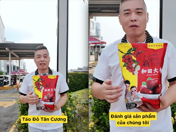 Tôn Bằng sang tận Việt Nam mời người đi đường ăn táo đỏ nhưng dân mạng chỉ để ý 1 điều rất lạ ở phần bình luận