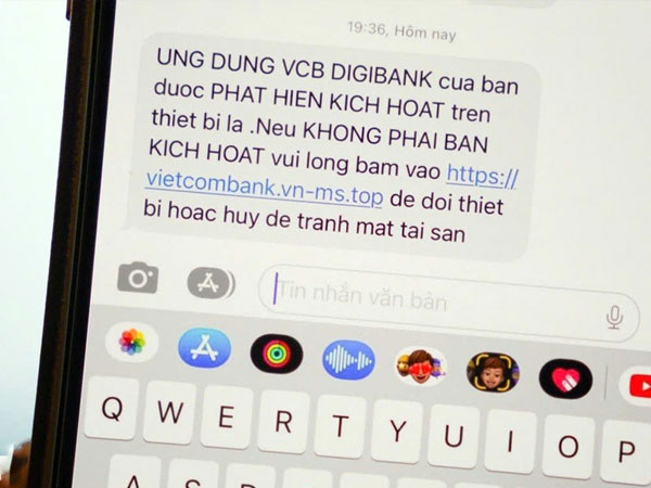 Ngân hàng không gửi SMS, email có chứa link cho khách hàng từ tháng 1/2025
