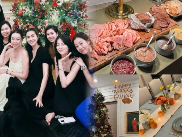 Tăng Thanh Hà đảm đang chuẩn bị bàn tiệc thịnh soạn mời bạn bè, nhan sắc 'mẹ 3 con' gây chú ý