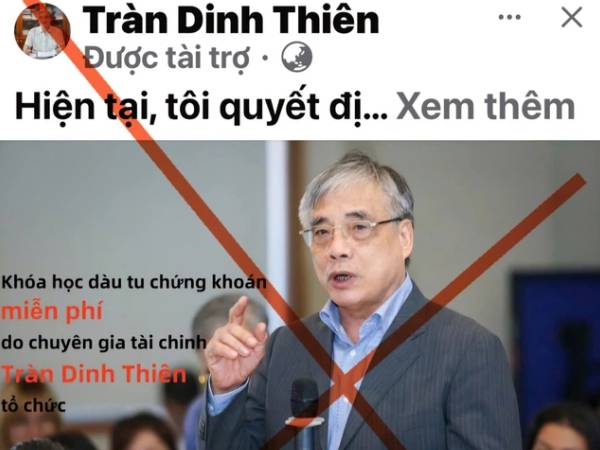 TS Trần Đình Thiên bị mạo danh mời đầu tư, bán khóa học tràn lan trên Facebook