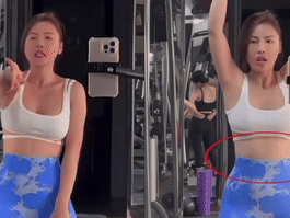 Quế Vân nhảy múa khoe đường cong tại phòng gym, cư dân mạng nhanh chóng phát hiện ra điểm khác lạ