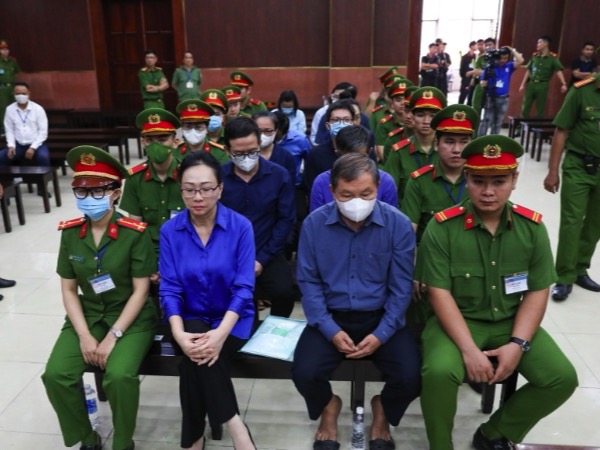 Hình ảnh bị cáo Trương Mỹ Lan và đồng phạm trước giờ tuyên án phúc thẩm