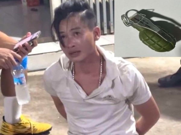 Khống chế đối tượng cầm vật giống lựu đạn, dọa nổ phòng trọ ở Bình Dương
