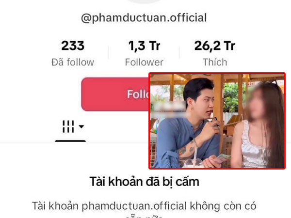Kênh TikTok hơn 1,3 triệu người theo dõi của Nờ Ô Nô chính thức 'bay màu'