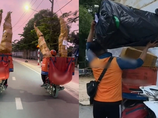 'Camera đường phố' ghi lại những pha giao hàng bất ổn của shipper: Xuất hiện 1 món không ai đỡ nổi!
