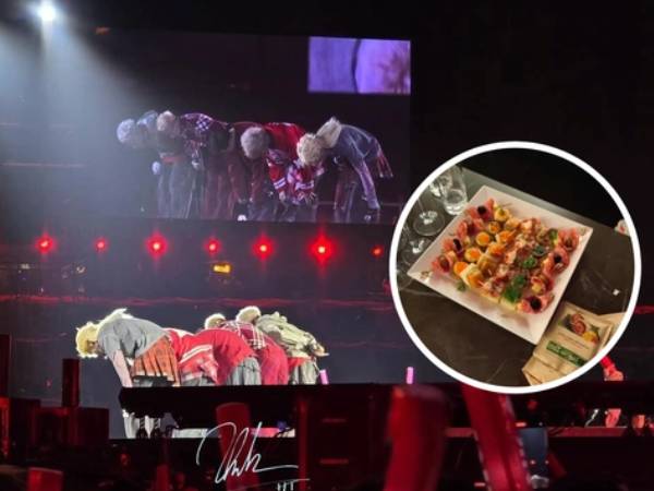 Hình ảnh bữa ăn 8 triệu của concert Anh Trai Vượt Ngàn Chông Gai rần rần trên MXH